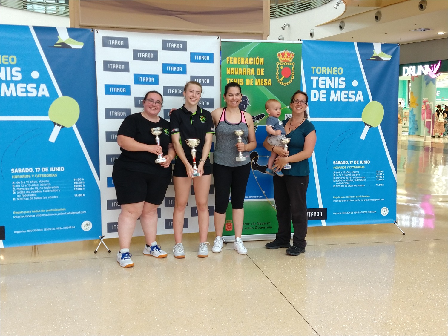 Éxito del Torneo de Tenis de Mesa en Itaroa, organizado por Oberena